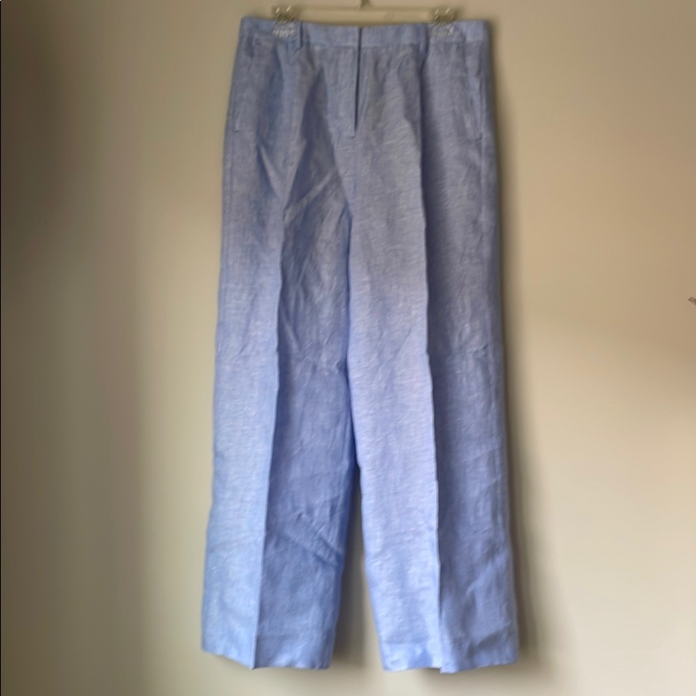 J. Crew Blue Linen Pants
